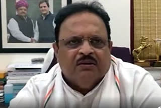 Raghu Sharma, Health Minister, Rajasthan