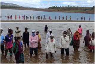 Jalasamadhi agitation of Bhama-Askhed dam victims