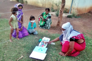 Chhattisgarh Government giving sports material to children and dignity kit to women in quarantine centers