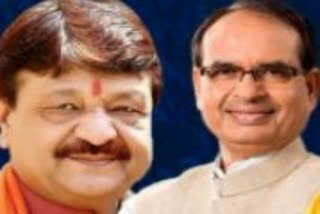 Kailash Vijayvargiya and CM Shivraj Singh Chauhan