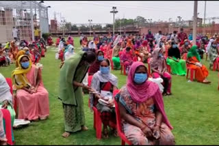 Social worker Manohar Mehra distributed ration to migrant laborers