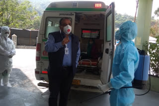 two corona positive patient shifted to covid care center in chamba