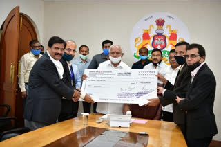 Bms donate 50 lakh to cm covid relief fund