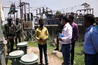 MLA Sanjeev Sardar inspected grid construction work in potka jamshedpur