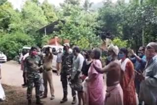 Residents protested  burning of the elephent  പ്രതിഷേധവുമായി നാട്ടുകാർ രംഗത്ത്  മലപ്പുറം വാർത്ത  malppuram news