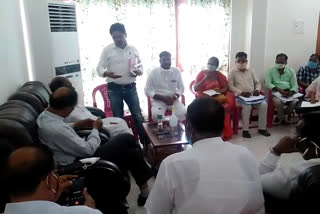 medak collector meeting with officials at narsapur