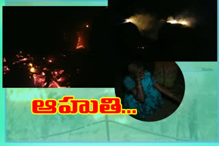 gas leakage in home and houses are burned at tadivakavaripalem guntur district