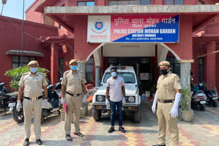 Mohan Garden Police arrested African smuggler with 100 grams of drugs