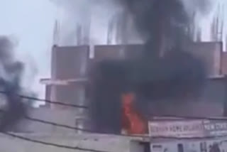 fire broke out in a house in  Sorakha village of Noida