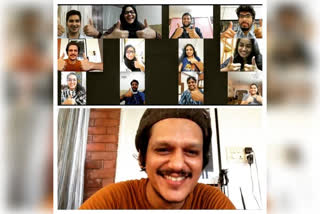 Vijay Varma encourages young Hyderabad doctors via video call