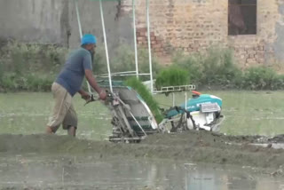 Machines doing farming due to lack of labor in jalandhar