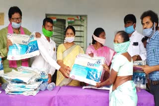 mla haripriya nayak distribution Mosquitoes net at mondithogu in badradri kothagudem district