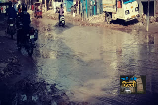 Waterlogging on  Prem Nagar  Part 2 in Kirari delhi
