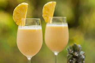 Pineapple and orange smoothie, healthy recipes, pineapple