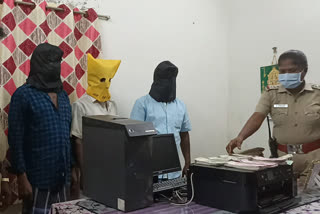 three men held for printing Counterfeit money
