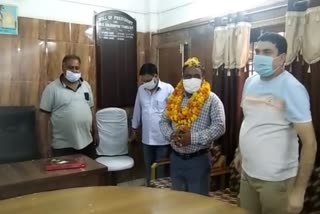 Corona Warrior Deep Kumar welcomed in Sujanpur