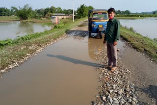 road construction claims by labour leader at rangapara