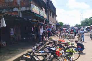 mass gathering in a market in jorhat