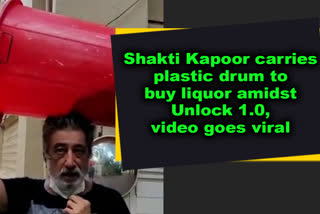 shakti kapoor steps out to buy liqour in unlock