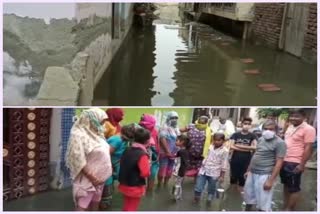 water logging in bagu and siddharth vihar ghaziabad