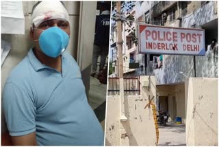 firing between police and crooks at indralok police station new delhi