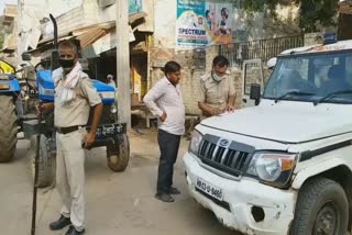 police cut challan for not wearing mask in palwal