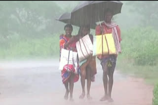 heavy rain in koraput