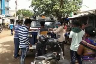 masks-and-social-distance-rules-violate-banapur-tahasildar-collect-12-thousend