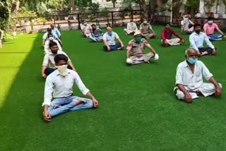 Yoga Exercise Program  organised for Policemen of Delhi Police