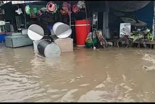 water filled in shop