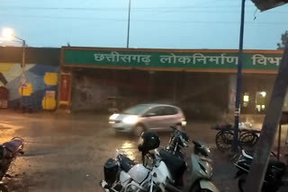 heavy rains in Raipur