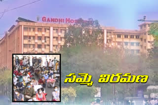 Judas-strike-cessation at Gandhi hospital, secunderabad