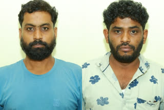 Two people arrested with cannabis in Perinthalmanna  കഞ്ചാവുമായി പെരിന്തല്‍മണ്ണയില്‍ രണ്ടുപേര്‍ പിടിയില്‍  കഞ്ചാവ് അറസ്റ്റ്  Two people arrested with cannabis