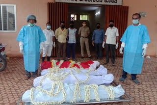 Funeral of four dead body