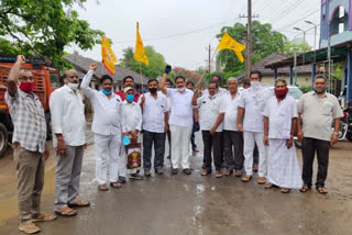 tdp protest against acchennayudu arrest in raavulapalem east godavari district