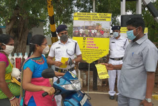 level crossing awareness programme in vizag attended by valtair drm