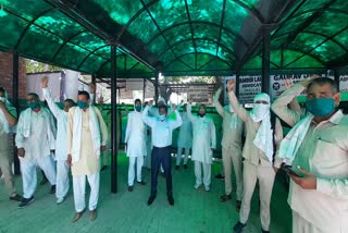 haryana Roadways employees protest against grant of permits under Stage Carriage Scheme 2016