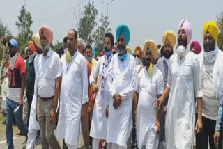 Fatehgarh Sahib, aap protest, wazirabad, harpal singh cheema