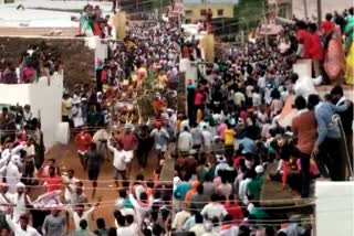 People involved in the Bhrahmalingeshwara Fair by breaking the Government Rules