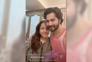 Varun Dhawan shares glimpse of mom's midnight birthday bash