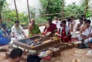 Varuna yagam in jambukeswara swamy