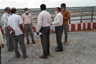 Irrigation Department Officers inspected the Mattapalli temple in suryapet district