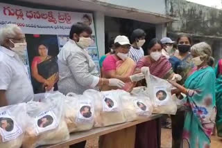 dhanalaxmi trust groceries distribution in warangal urban district