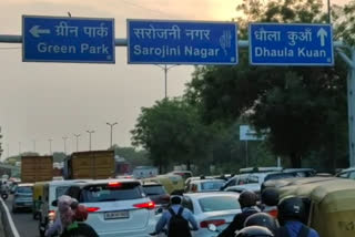 traffic in delhi Ring Road road during unlock-1