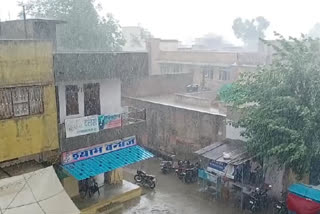 भीनमाल में बारिश, जालोर न्यूज,  Bhinmal news, heavy rains in Bhinmal