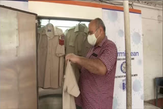 DRDO made uniform sanitization chamber for Delhi Police