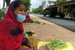 Farmers set up vegetable shops