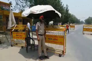Haryana-Punjab border also sealed due to Punjab imposed lockdown on weekend