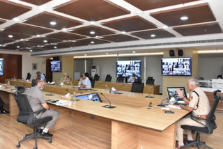 Delhi Police Commissioner interacted with police officers through video conferencing