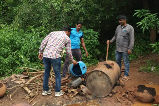 police raids on natusara centers in  visakha dst payakaraopeta